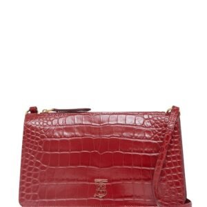 Buy plaque embossed leather bag