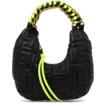 Balmain black quilted hobo