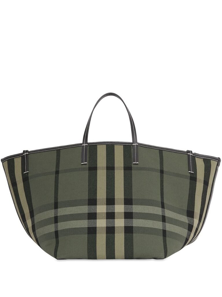 Buy check-print tote bag