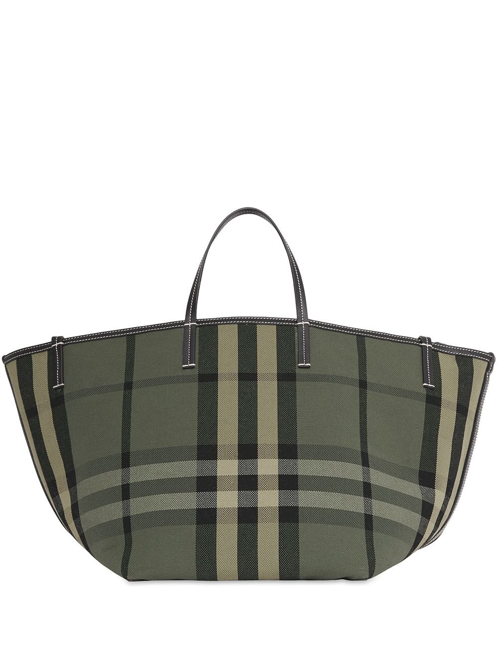 sh Buy check-print tote bag